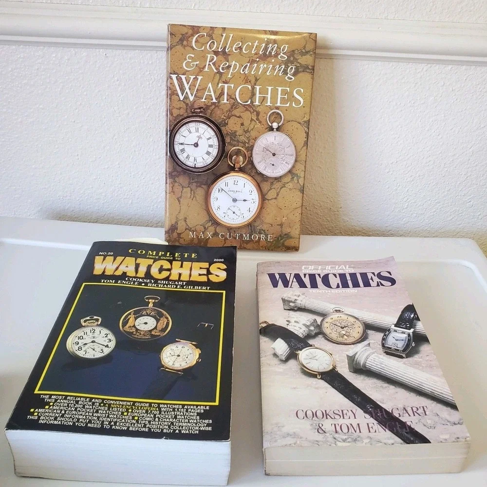 Watch Collection and Repair Books Parts Guides Cooksey Shugart Cutmore Lot Of 3